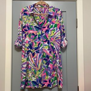 Lilly Pulitzer shirt dress, size medium